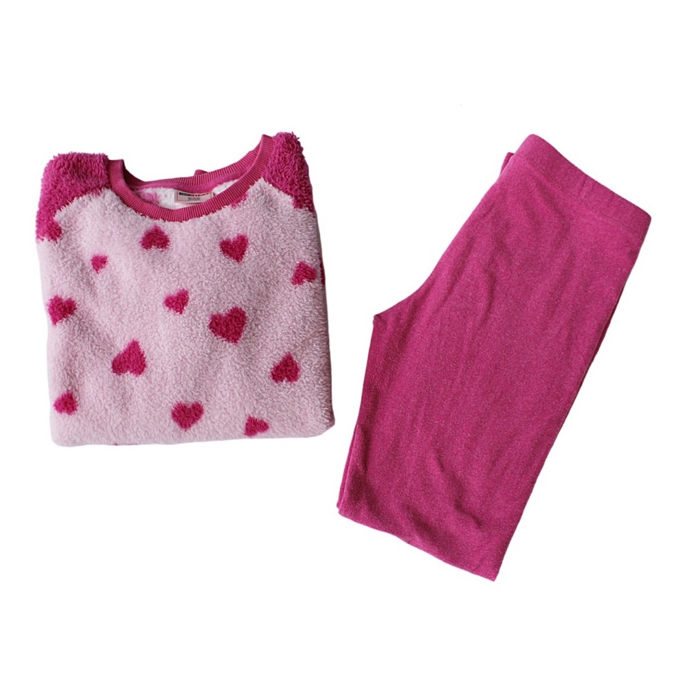 32 Degrees Youth Pink Plush Set Size M = 10/12